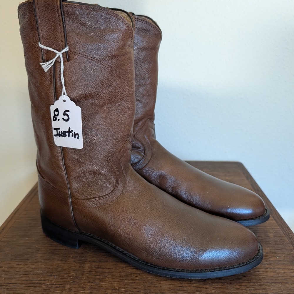 Brown Women's Heeled Boots - Justin Boots. 8.5 B.